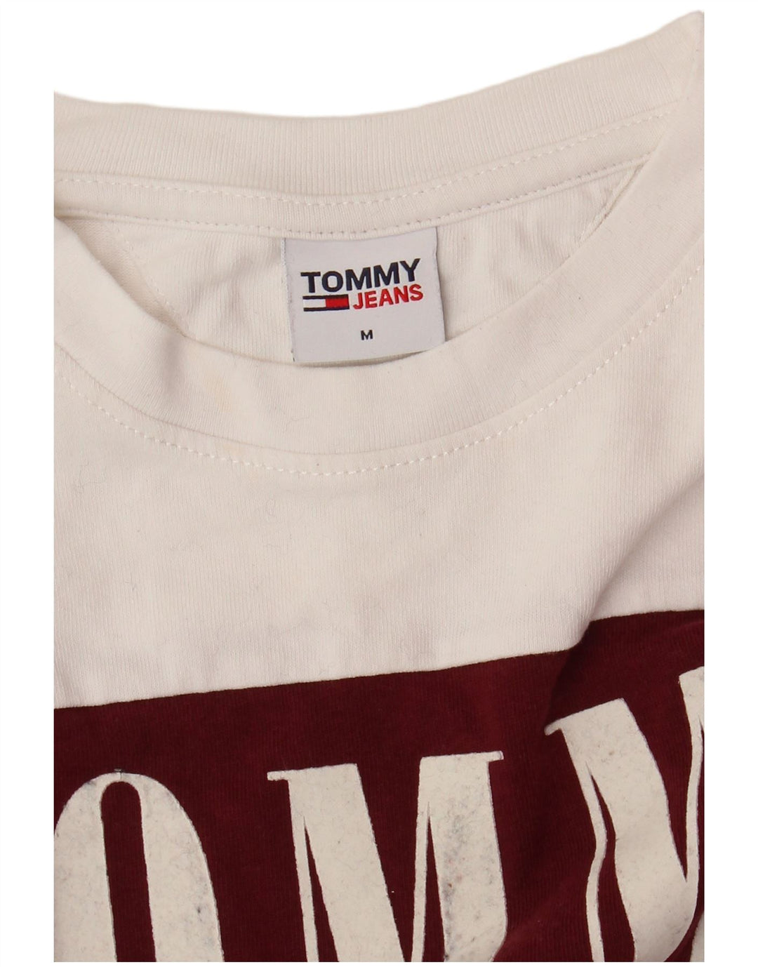 Ανδρικό γραφικό T-Shirt TOMMY HILFIGER Top Medium White Colourblock