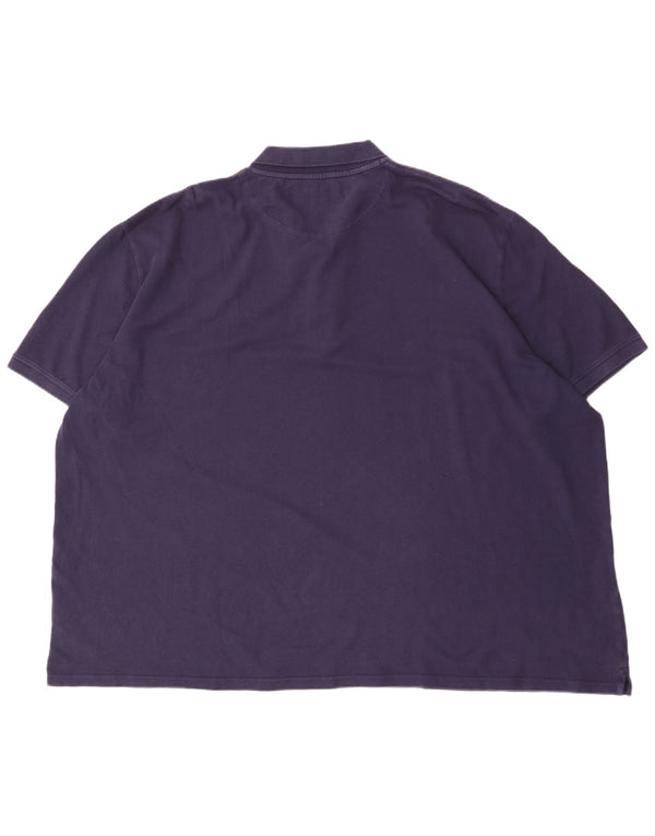 Lyle & Scott Ανδρικό πουκάμισο Polo 5XL Navy Blue Cotton