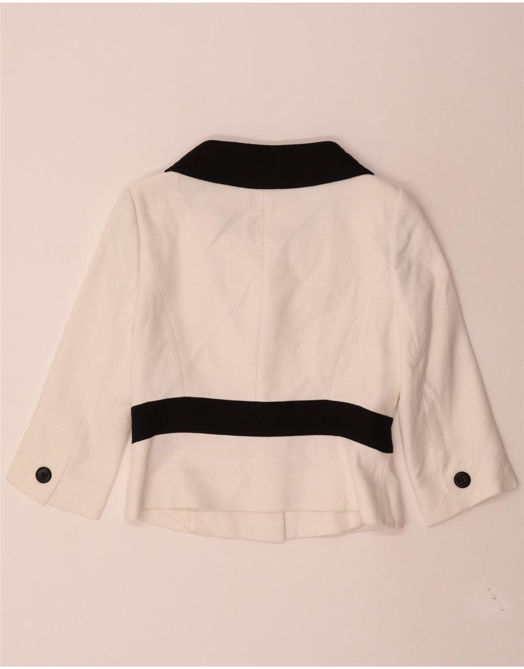 Hobbs γυναικείο σακάκι μπλέιζερ με 2 κουμπιά UK 10 Small White Colourblock
