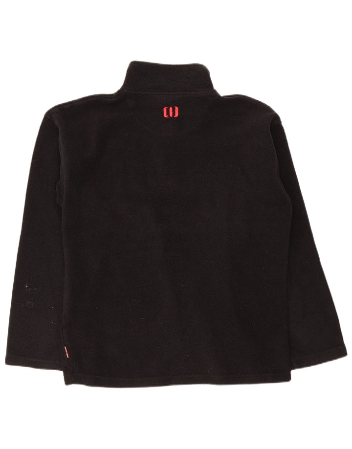 ANIMAL Ανδρικό φερμουάρ Fleece Jumper Μαύρο Πολυεστέρας