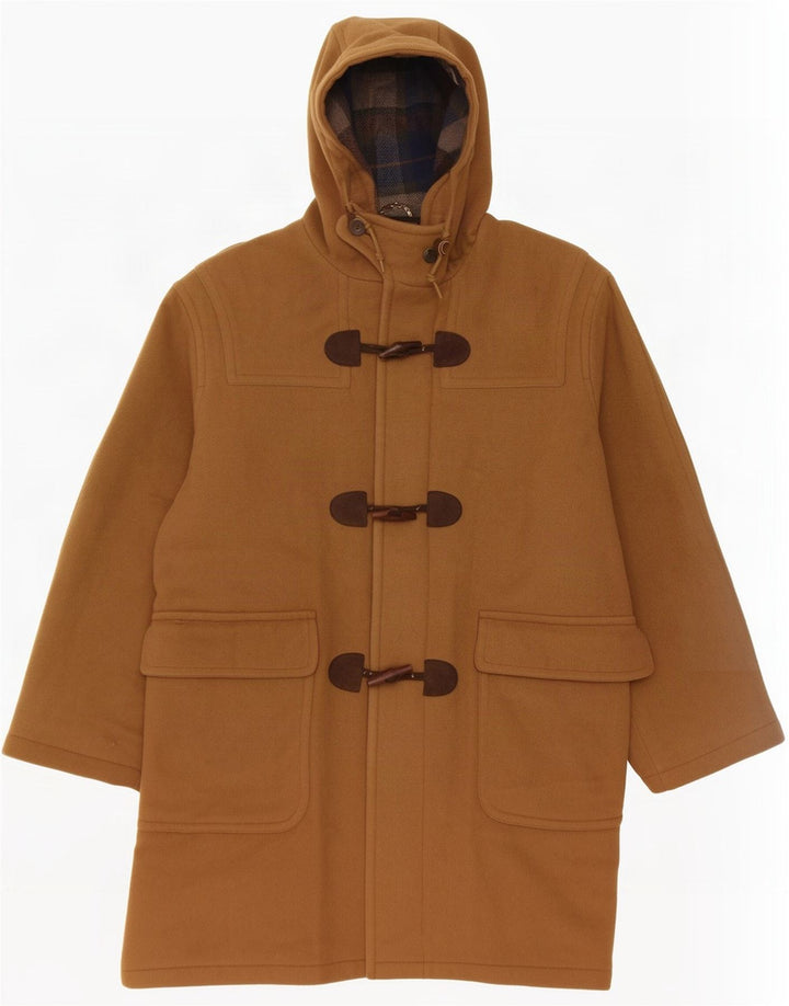L.L.Bean Ανδρικό παλτό Duffle με κουκούλα UK 38 μαλλί μεσαίο μπεζ