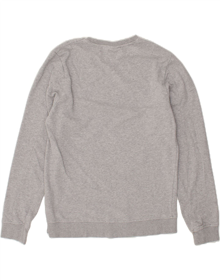 ADIDAS Mens Graphic Sweatshirt Jumper Medium Grey Vintage Adidas and Second-Hand Adidas from Messina Hembry 