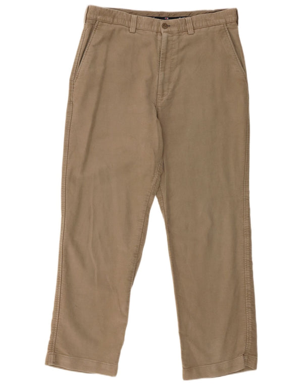 Marks & Spencer Ανδρικό Παντελόνι Chino Straight Blue Harbour W34 L29 Beige