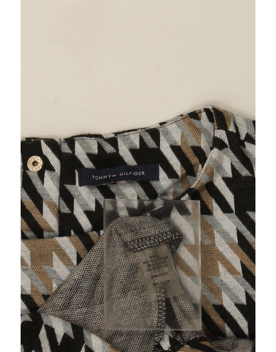 Tommy Hilfiger Γυναικείο φόρεμα Shift UK 12 Medium πολύχρωμο Houndstooth