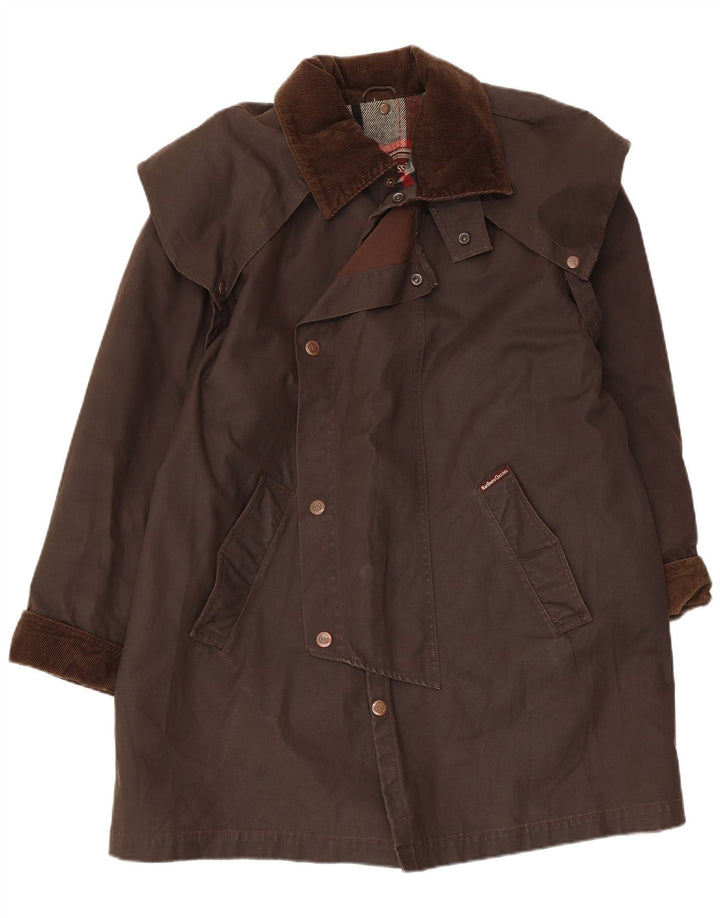 Marlboro Classics Ανδρικό κερωμένο βαμβακερό πανωφόρι UK 36 Small Brown