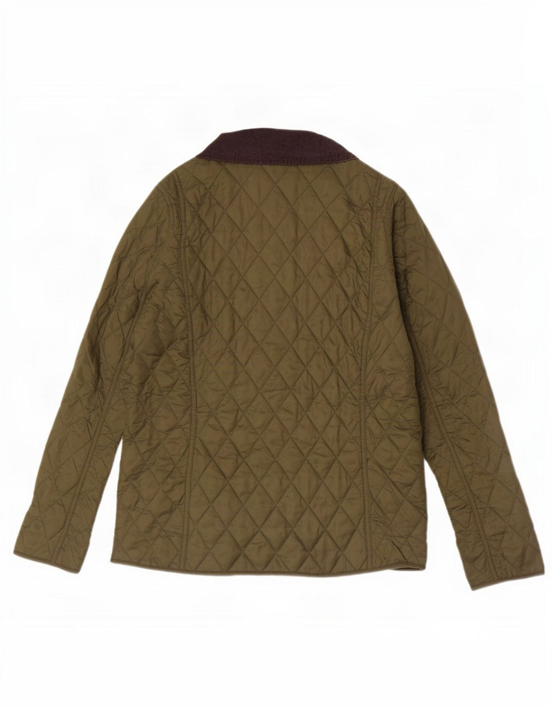 Barbour γυναικείο καπιτονέ μπουφάν UK 14 Large Khaki Colourblock Polyamide