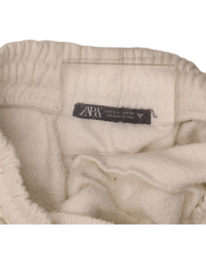 Zara Γυναικεία φόρμα παντελόνι Joggers UK 8 Small White