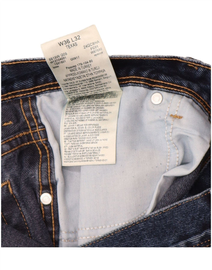 WRANGLER Ανδρικό Texas Straight Jeans W36 L32 Navy Blue Cotton