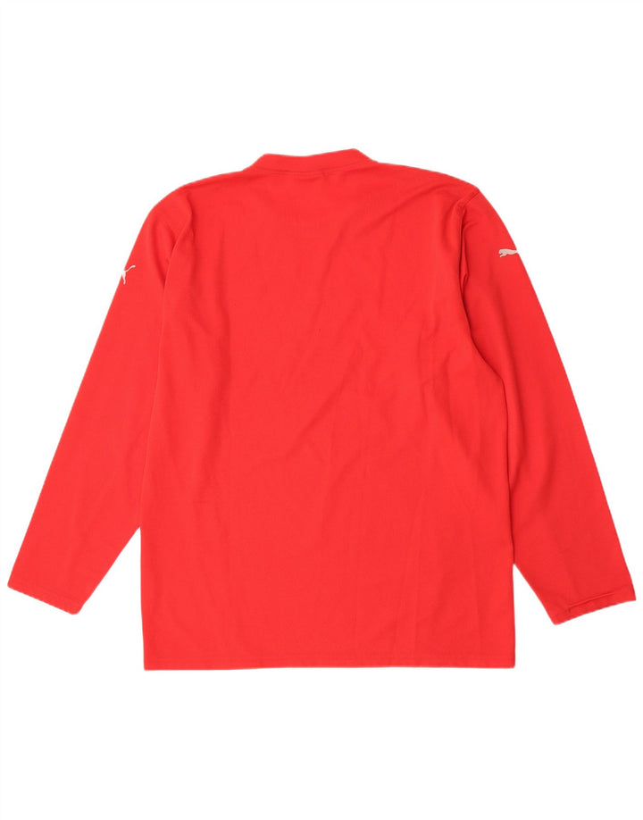 Puma Ανδρικό μακρυμάνικο XL Κόκκινο μπλοκ