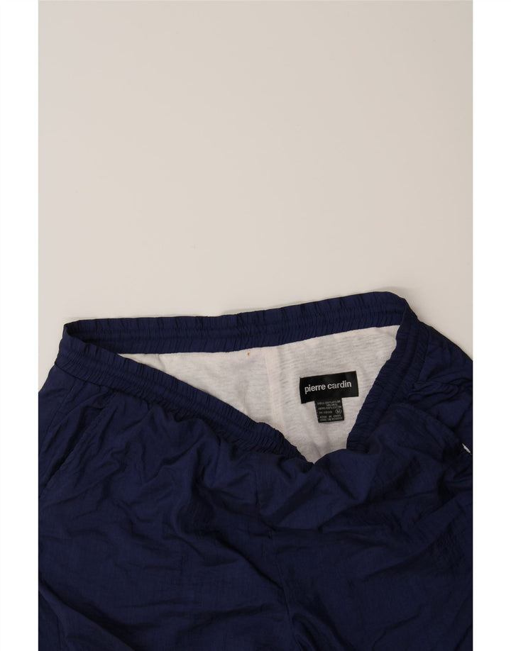 PIERRE CARDIN Mens Tracksuit Trousers Joggers Medium  Navy Blue Nylon Vintage Pierre Cardin and Second-Hand Pierre Cardin from Messina Hembry 