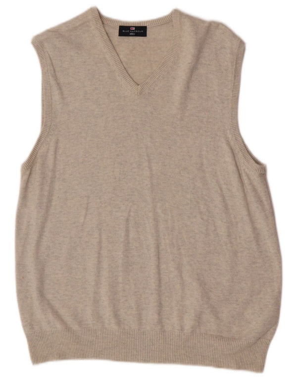 Marks & Spencer Mens Blue Harbour Vest Tank Top UK 41/43 Large Beige