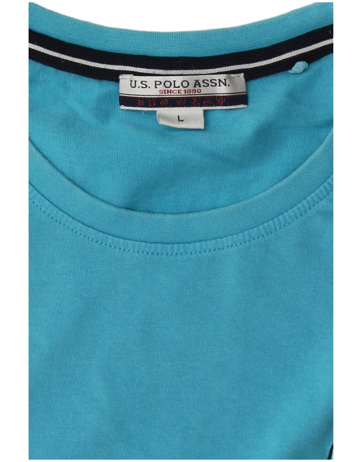 Πόλο Ασν. Ανδρικό T-Shirt Top Large Blue