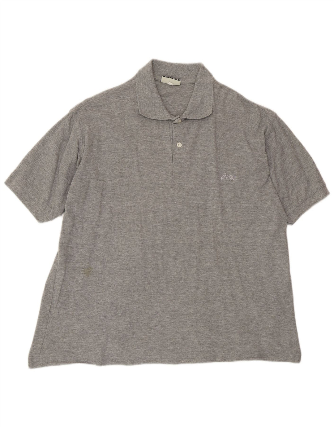 Ανδρικό πουκάμισο πόλο ASICS Μεγάλο βαμβακερό γκρι φλιτζάνι