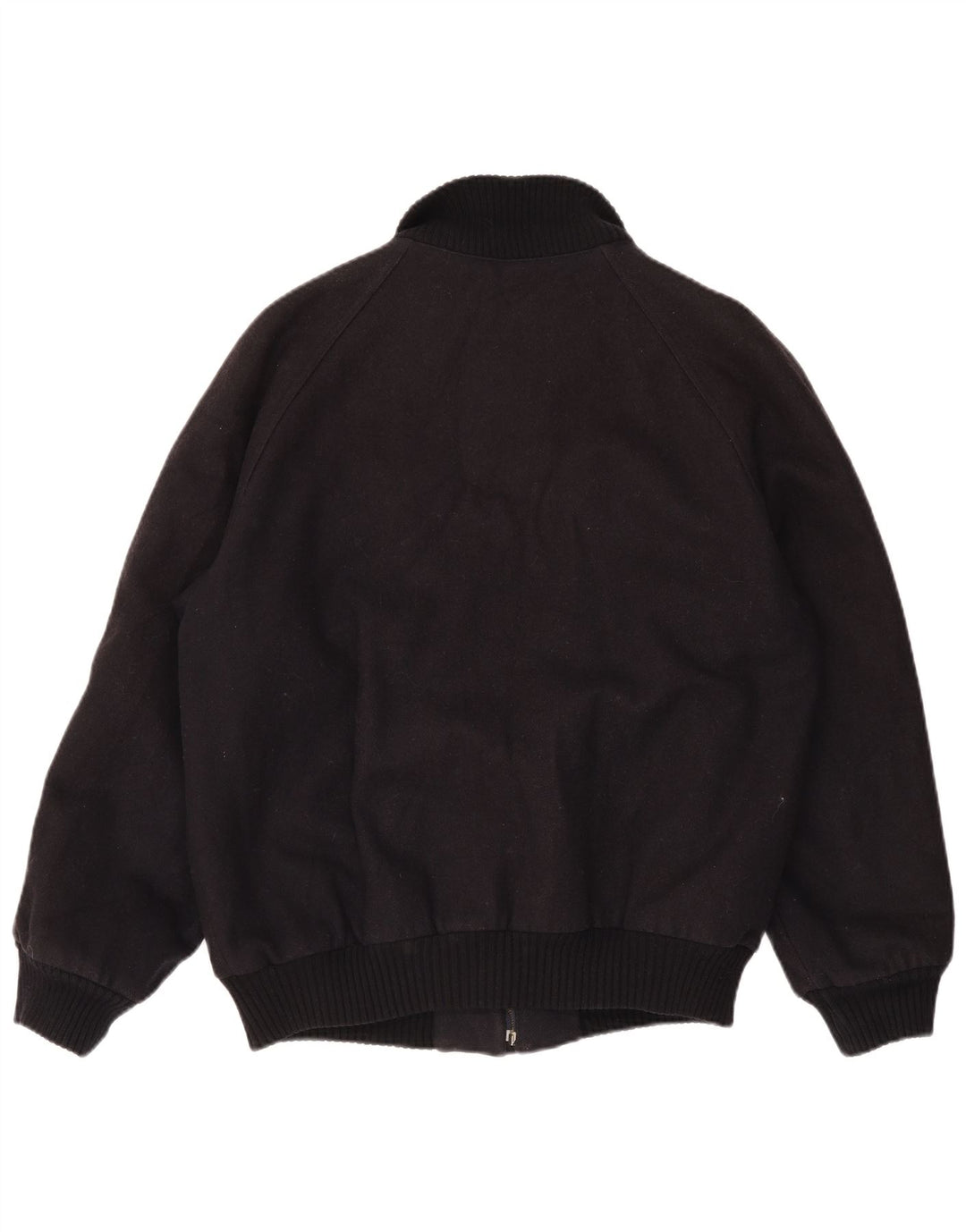 Vintage Ανδρικό Bomber Windbreaker Jacket IT 52 XL Μαύρο Μαλλί