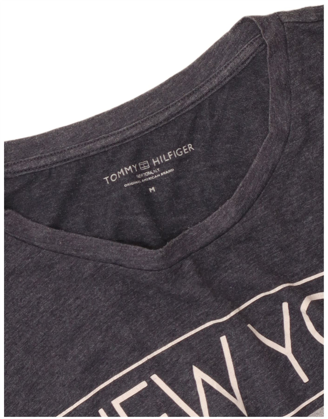 Ανδρικό γραφικό T-Shirt Tommy Hilfiger Top Medium Grey