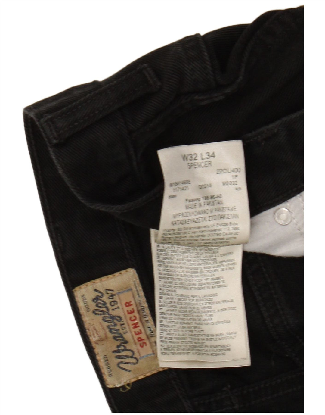 Wrangler Γυναικείο Spencer Slim Jeans W32 L34 Μαύρο βαμβακερό