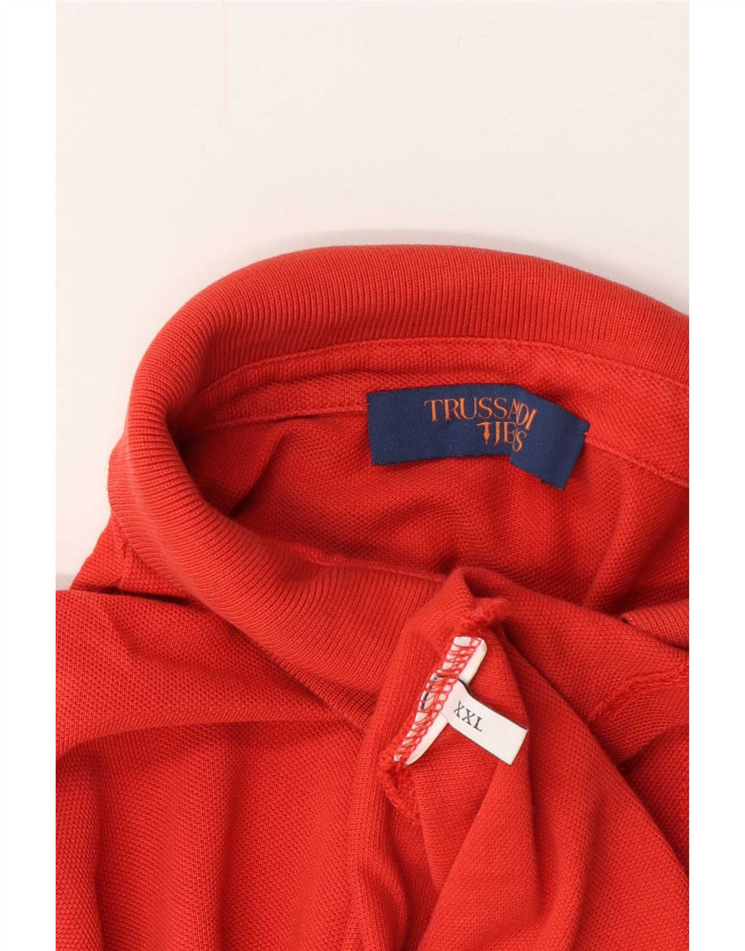 Trussardi Ανδρικό Πόλο Μπλουζάκι 2XL Κόκκινο