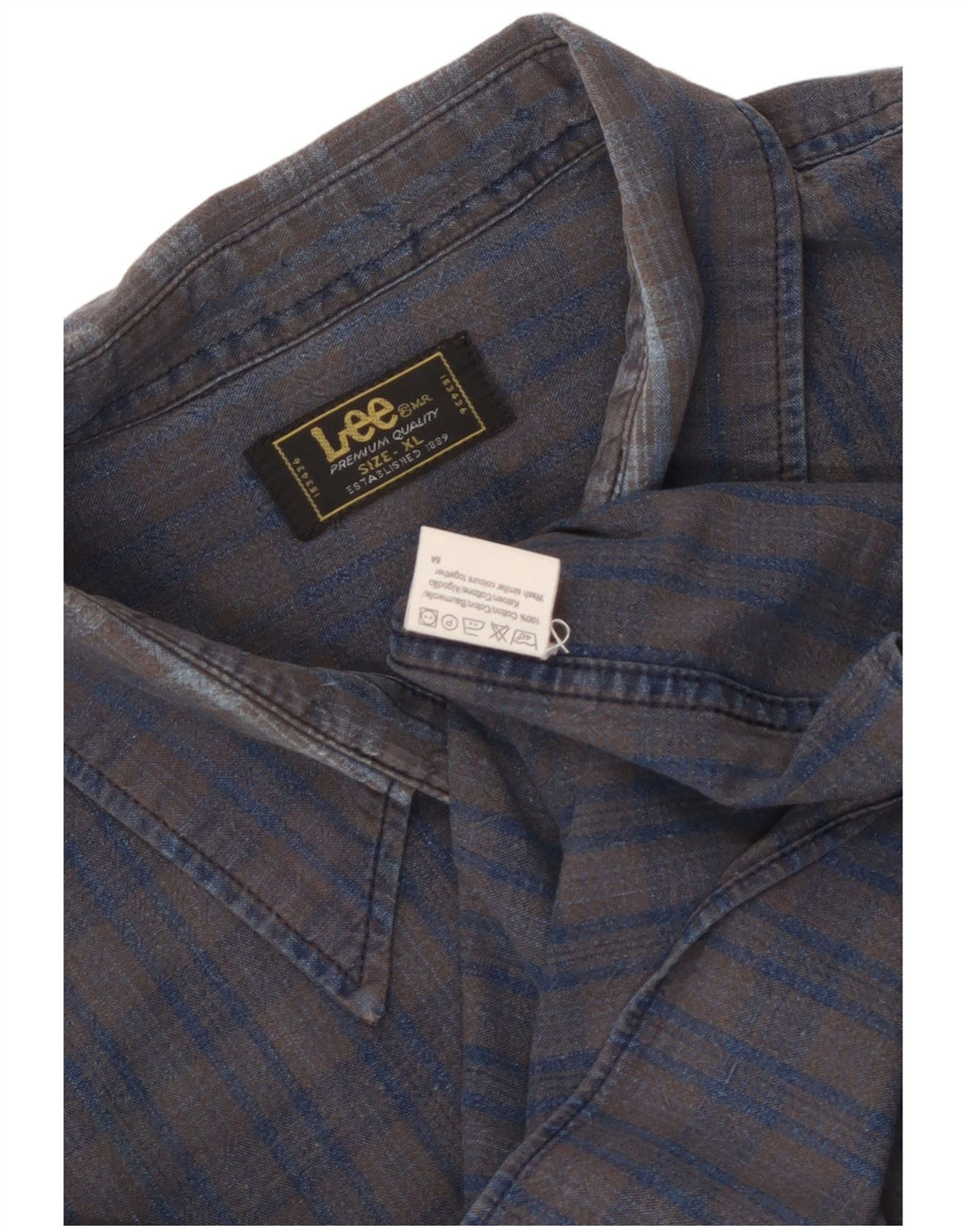 Ανδρικό πουκάμισο Lee Flannel XL Γκρι βαμβακερό