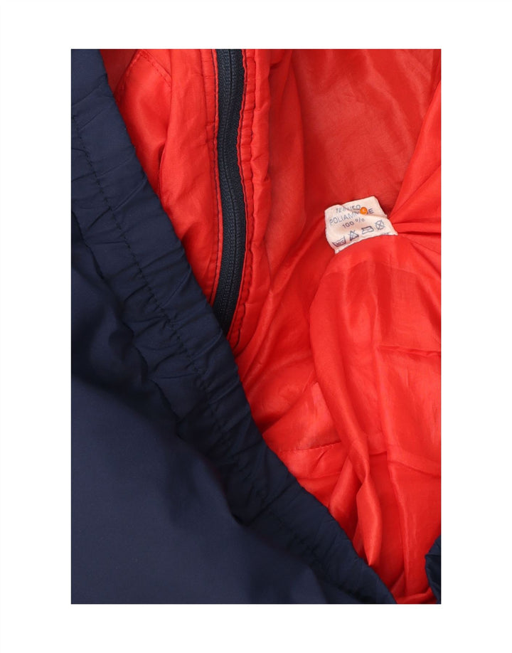 VINTAGE Ανδρικό μπουφάν με επένδυση UK 38 Medium Navy Blue Colorblock Πολυαμίδιο