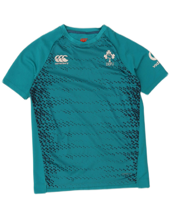 Canterbury Boys IRFU Graphic T-shirt Top 13-14 Years Blue Geometric