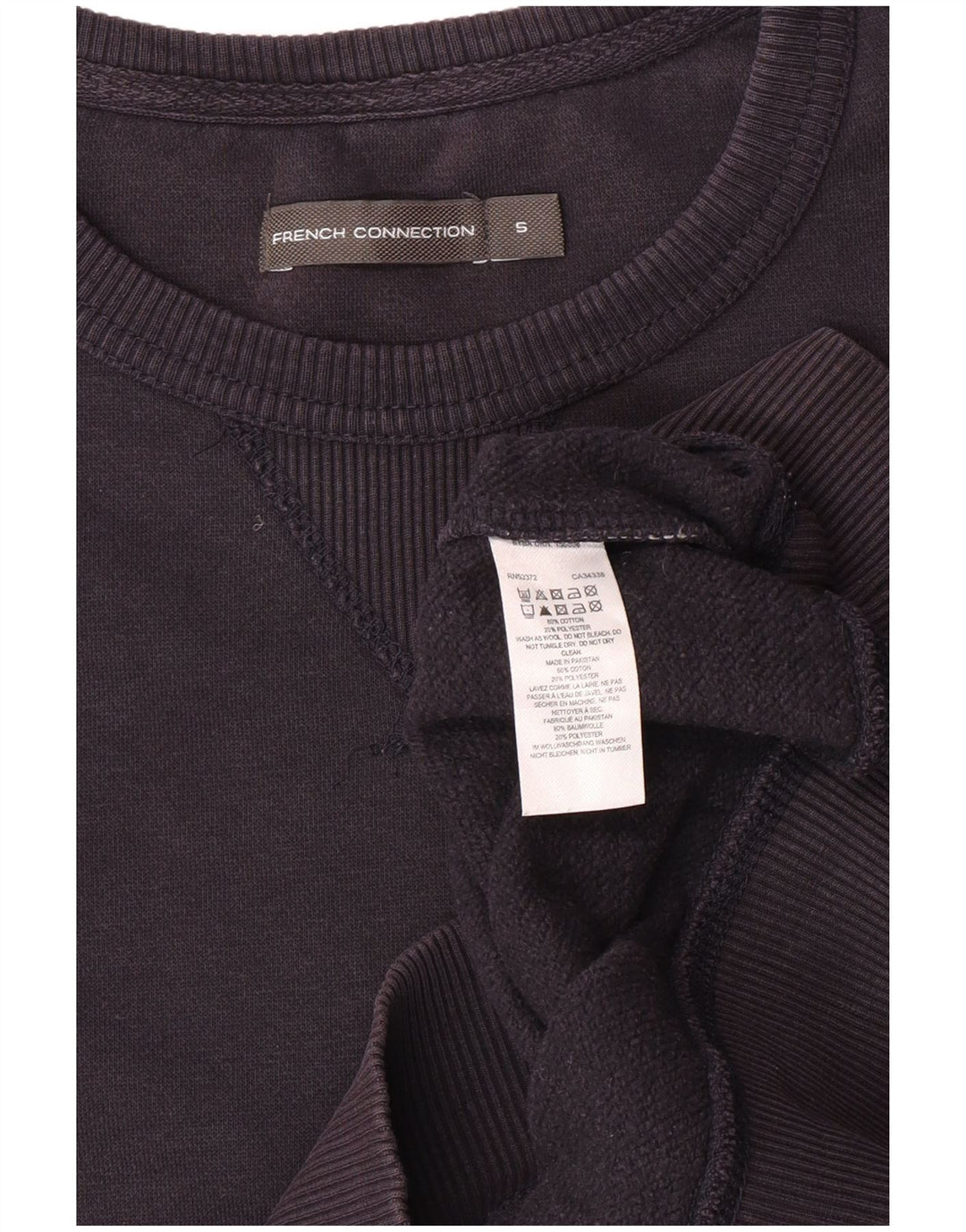 Ανδρικό φούτερ French Connection Jumper Μικρό Navy Blue από βαμβάκι
