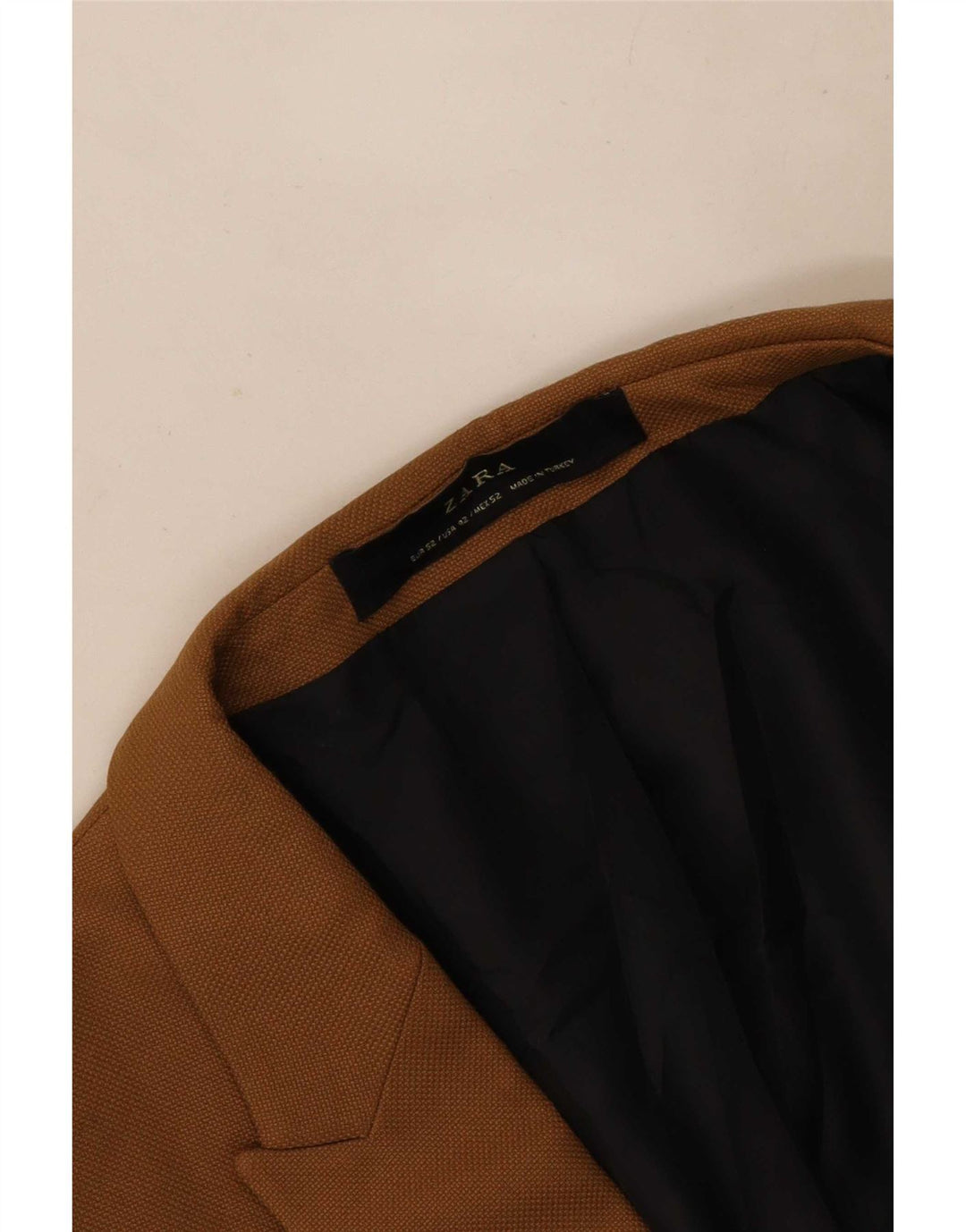 Zara Ανδρικό σακάκι σακάκι με 1 κουμπί EU 52 μεγάλο καφέ