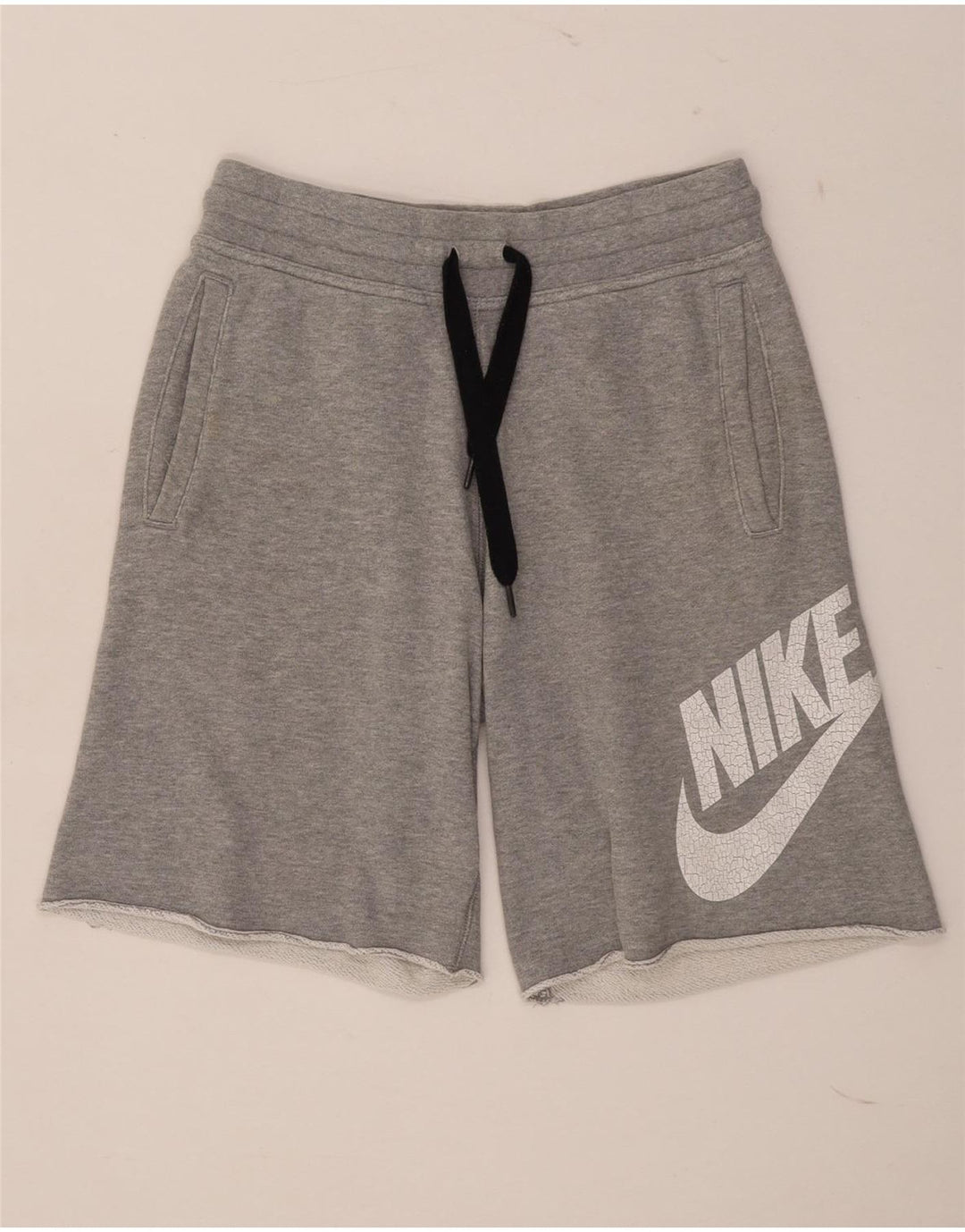 Ανδρικό γραφικό αθλητικό σορτς Nike μικρό γκρι βαμβακερό