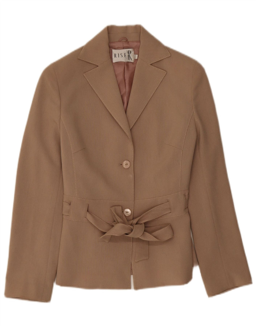 Vintage γυναικείο σακάκι με 2 κουμπιά UK 8 Small Beige