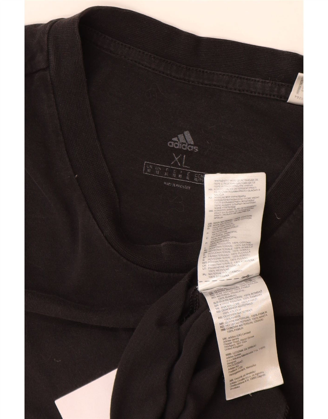 Ανδρικό γραφικό T-Shirt ADIDAS Top XL Μαύρο βαμβακερό