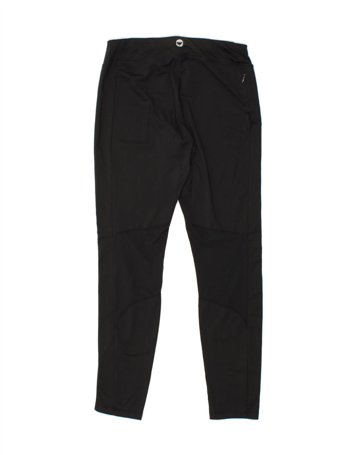 ROXY Womens Graphic Leggings UK 18 XL  Black Polyester Vintage Roxy and Second-Hand Roxy from Messina Hembry 