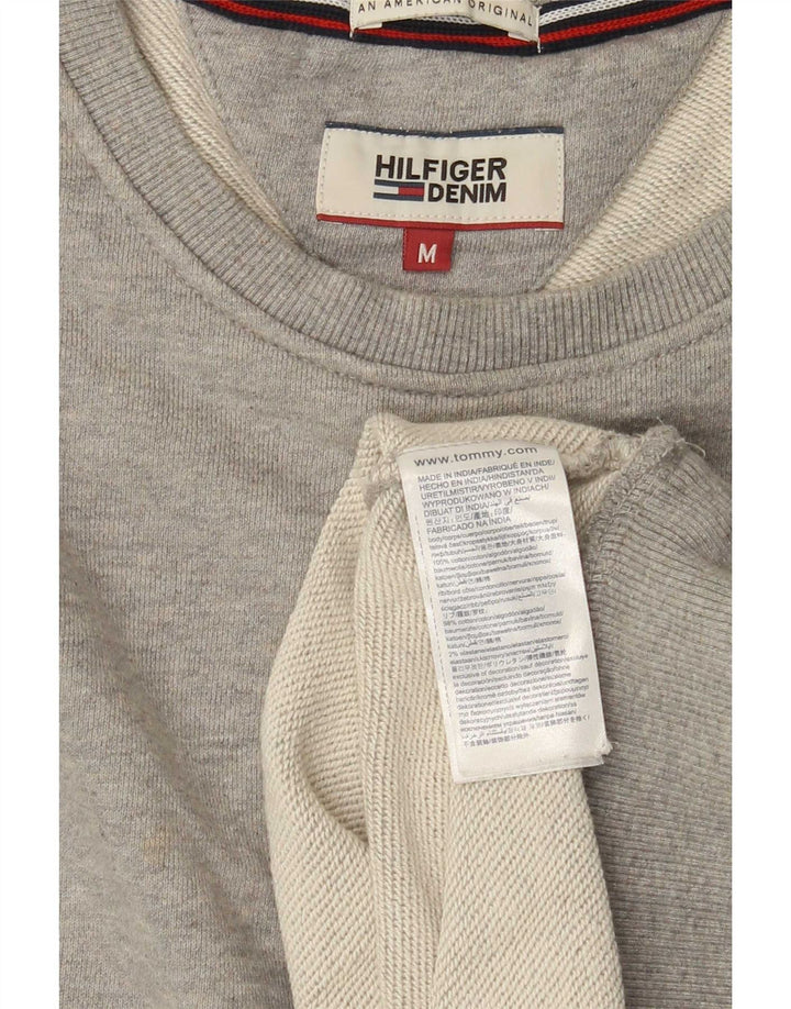 Γραφικό ανδρικό φούτερ Tommy Hilfiger Jumper Μεσαίο γκρι βαμβακερό