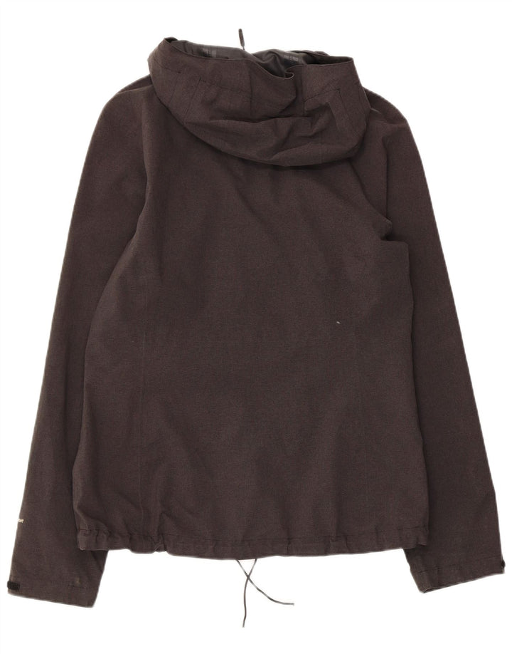 THE NORTH FACE Γυναικείο μπουφάν βροχής με κουκούλα UK 14 Medium Grey Polyester