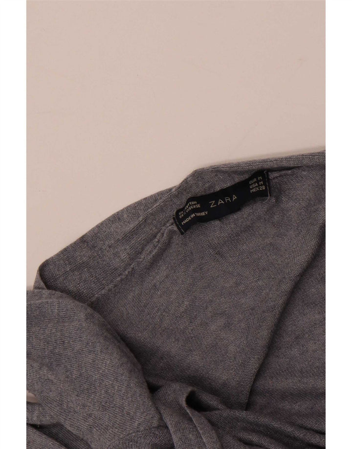 Zara Γυναικείο ανοιχτό πουλόβερ UK 12 Medium Grey