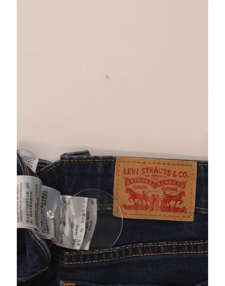 Levi's Womens 715 Bootcut Jeans W24 L33 Μπλε βαμβακερό