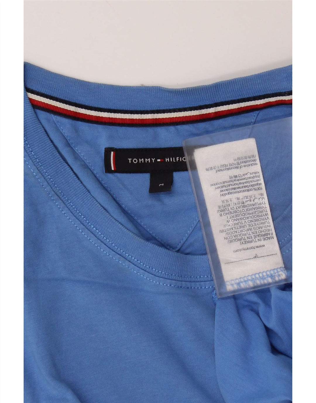 Ανδρικό T-Shirt Tommy Hilfiger Top από μεσαίο μπλε βαμβακερό