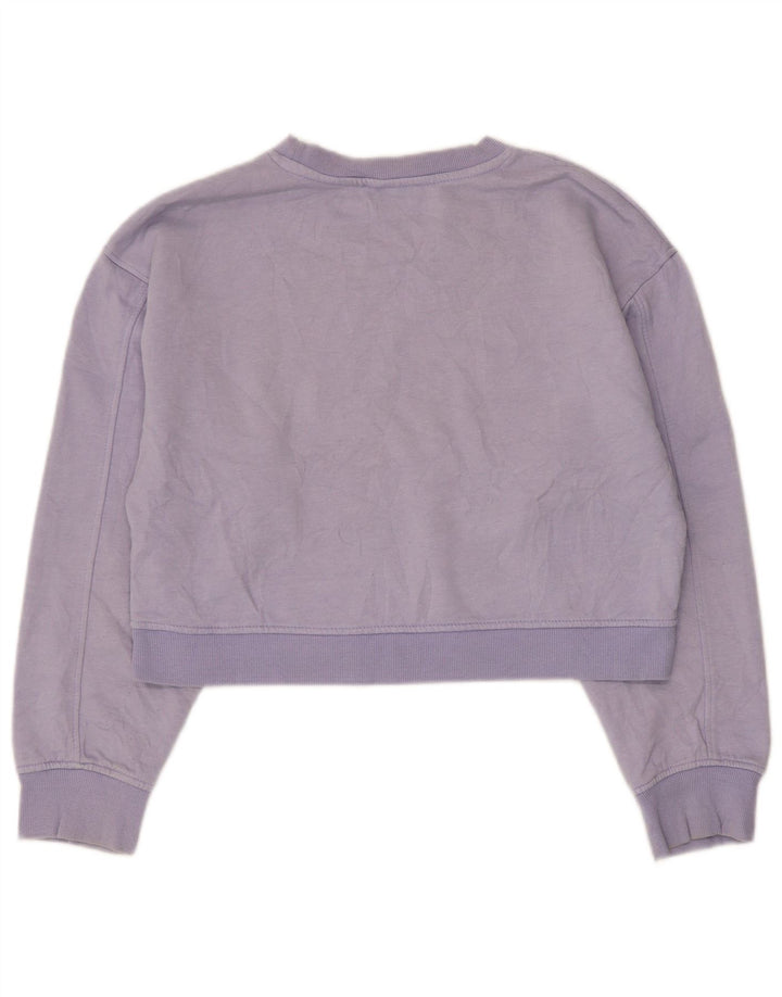 Zara Γυναικεία φούτερ Crop Jumper UK 14 Medium Purple