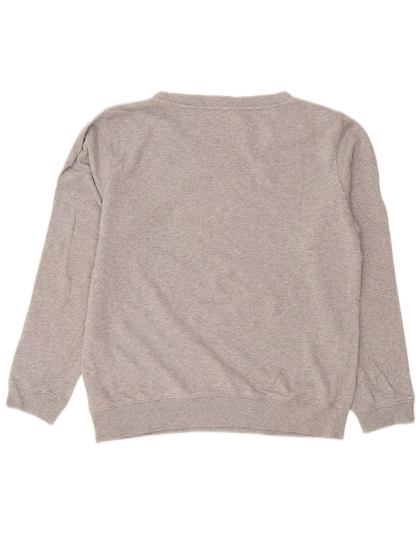 Diesel ανδρικό γραφικό φούτερ Jumper Μικρό γκρι βαμβακερό