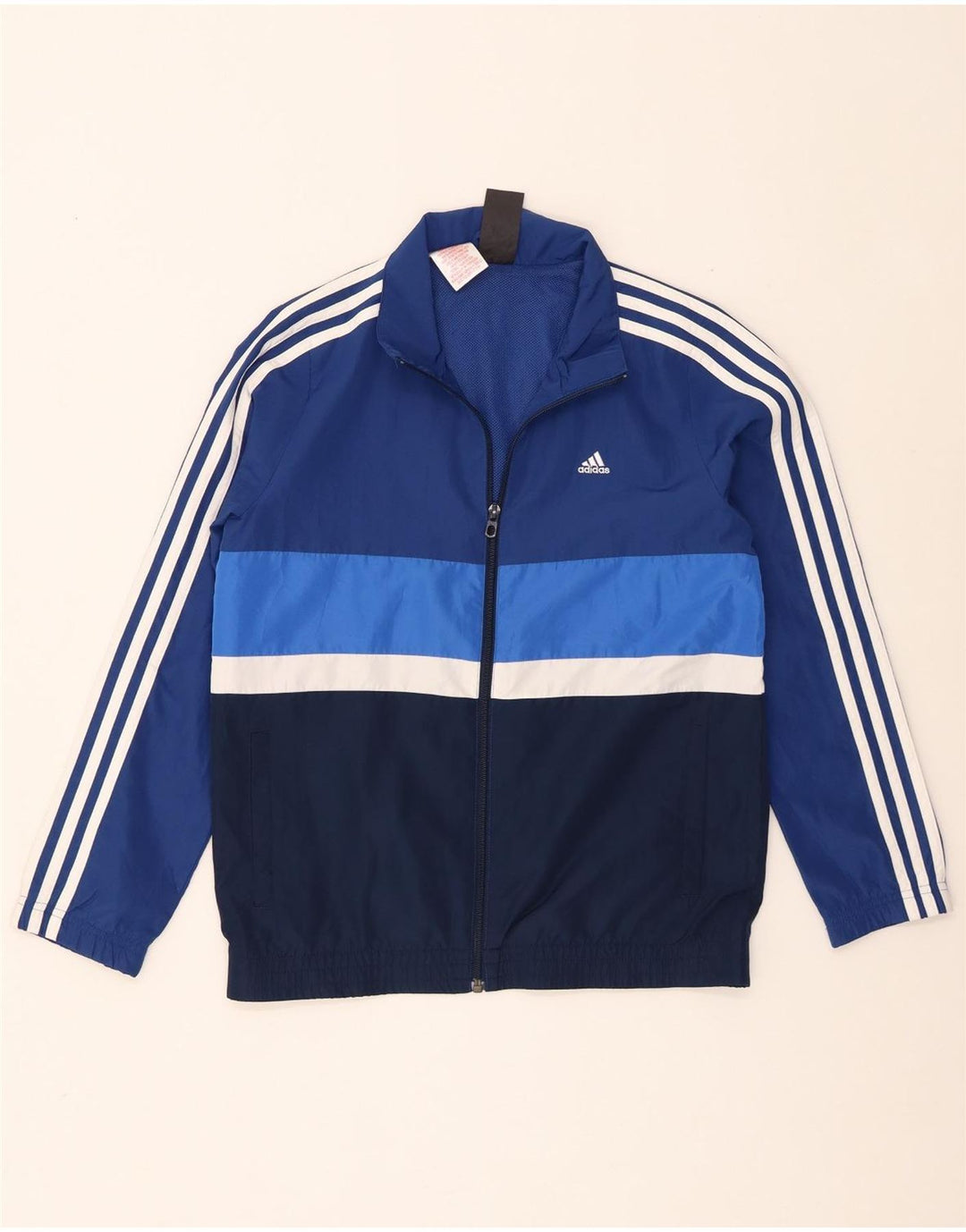 Adidas Boys αθλητική φόρμα Adidas Top Jacket 11-12 Years Blue Colourblock Polyester