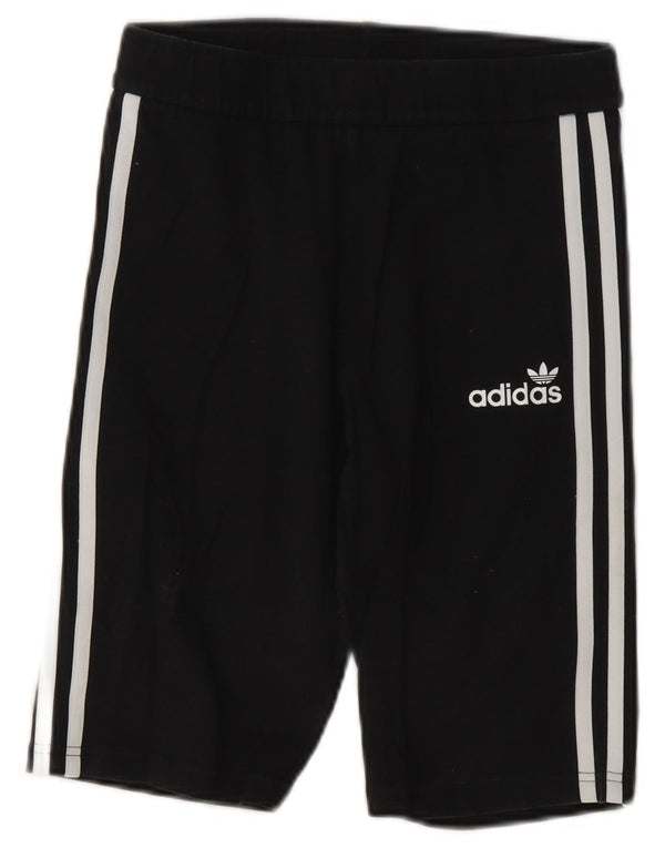 Γυναικείο αθλητικό σορτς Adidas UK 10 Small μαύρο βαμβακερό