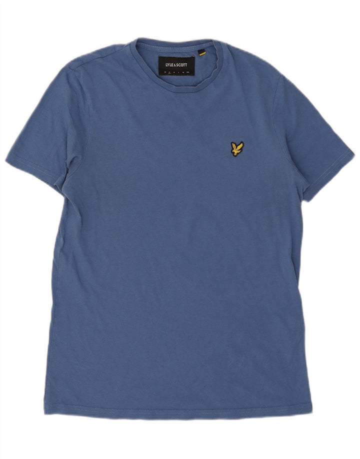Lyle & Scott Ανδρικό T-Shirt Top Μικρό Μπλε Βαμβακερό