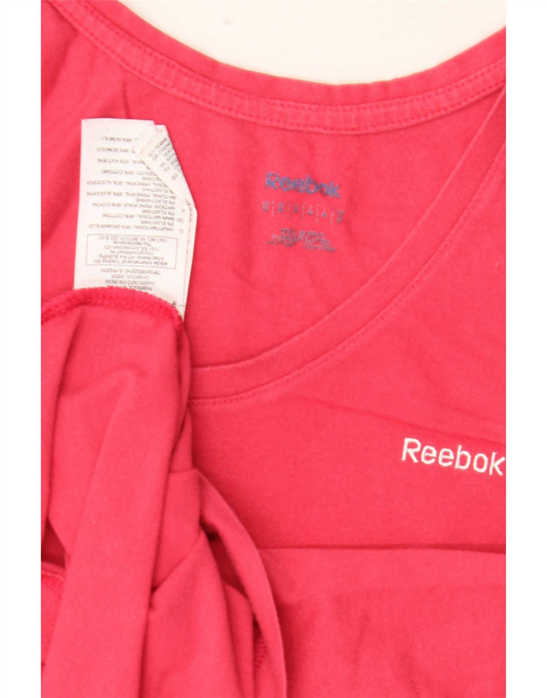 Γυναικείο γιλέκο Reebok τοπ UK 12 μεσαίο ροζ βαμβακερό
