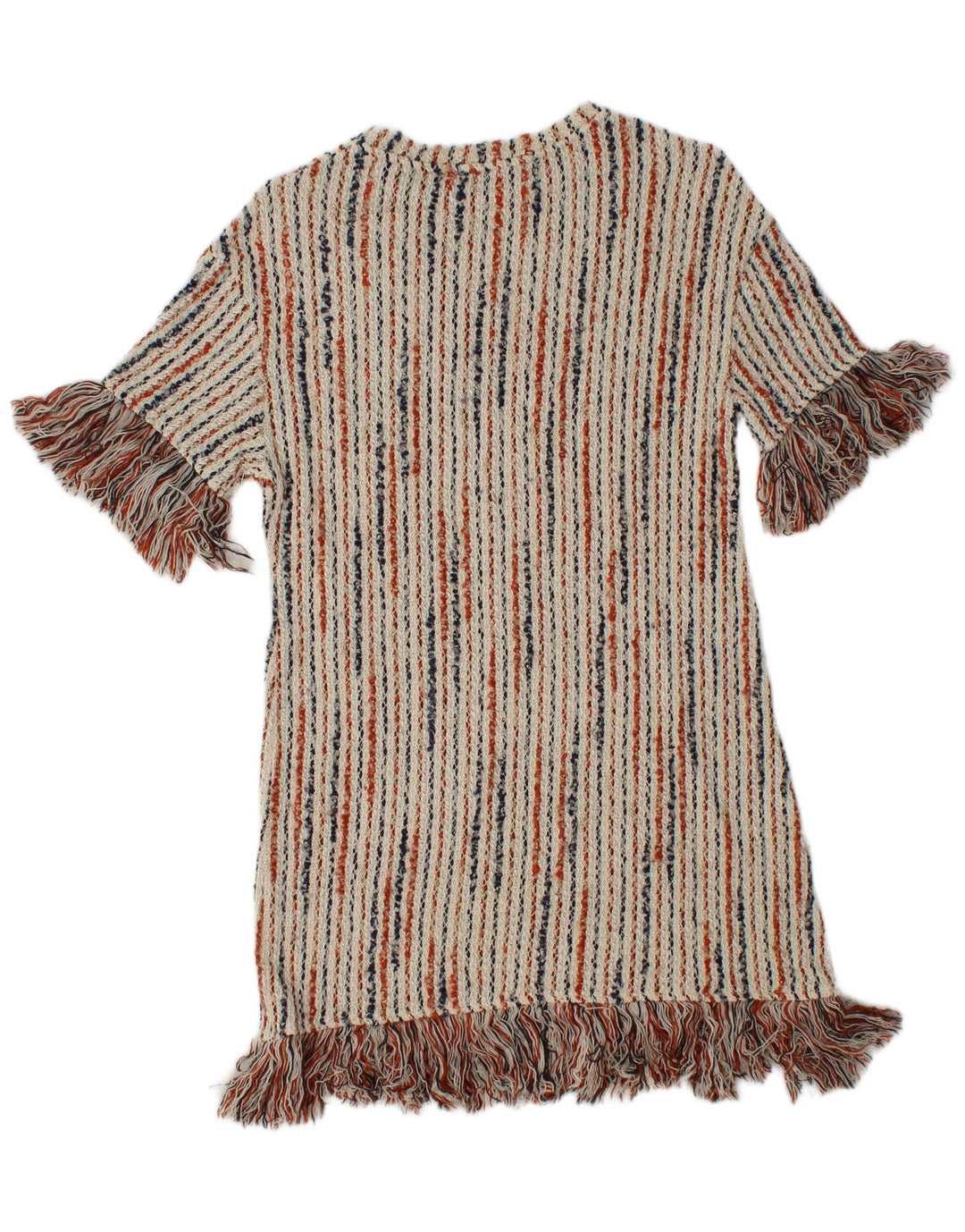 Γυναικείο φόρεμα ZARA Trafaluc Jumper UK 8 Small Off White ριγέ