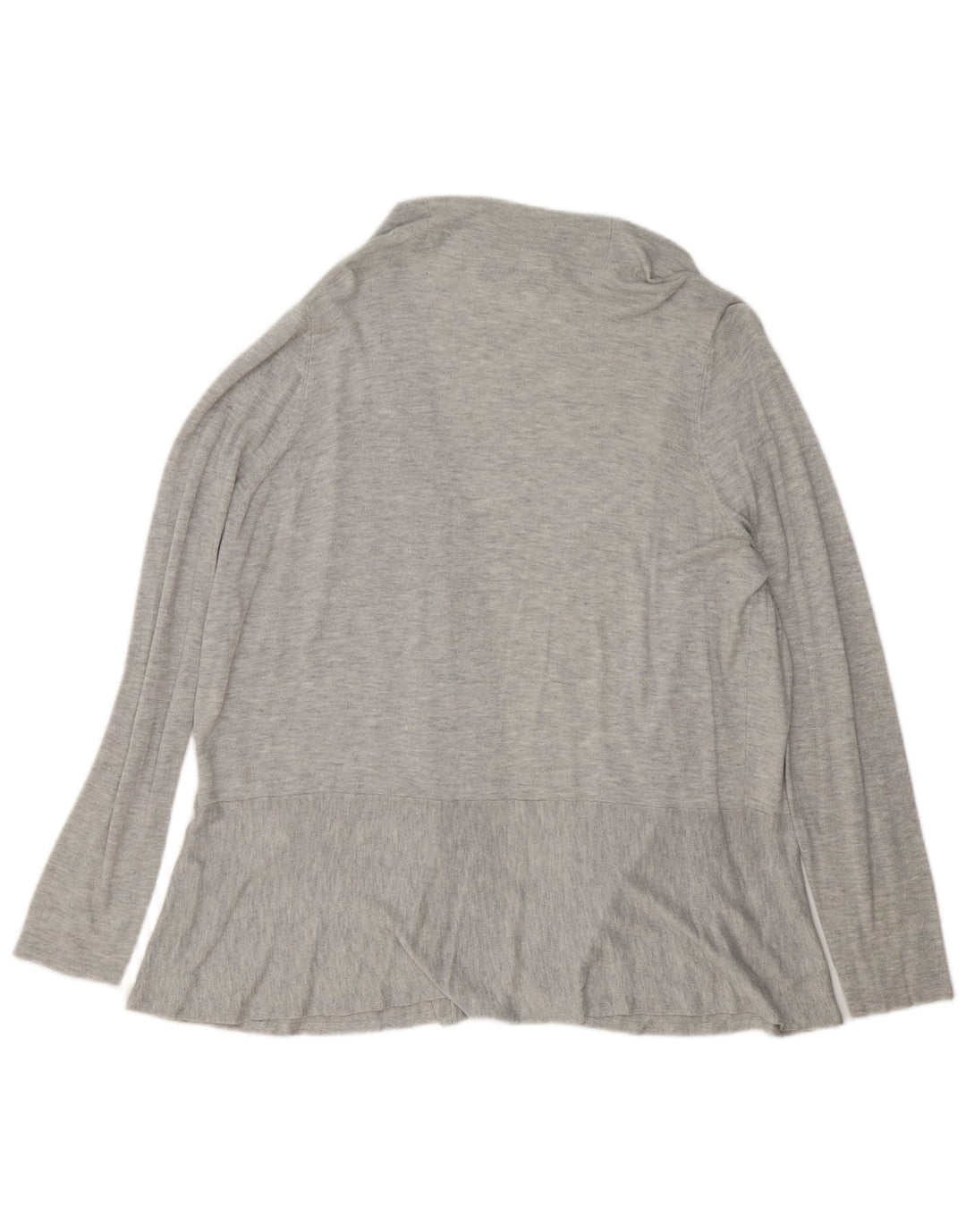 MARKS & SPENCER Γυναικείο ανοιχτό πουλόβερ ζακέτα UK 20 2XL με γκρι φλύκταινες