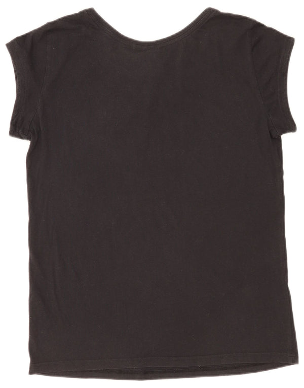 Γυναικείο γραφικό T-Shirt Adidas Top UK 12 Medium Black