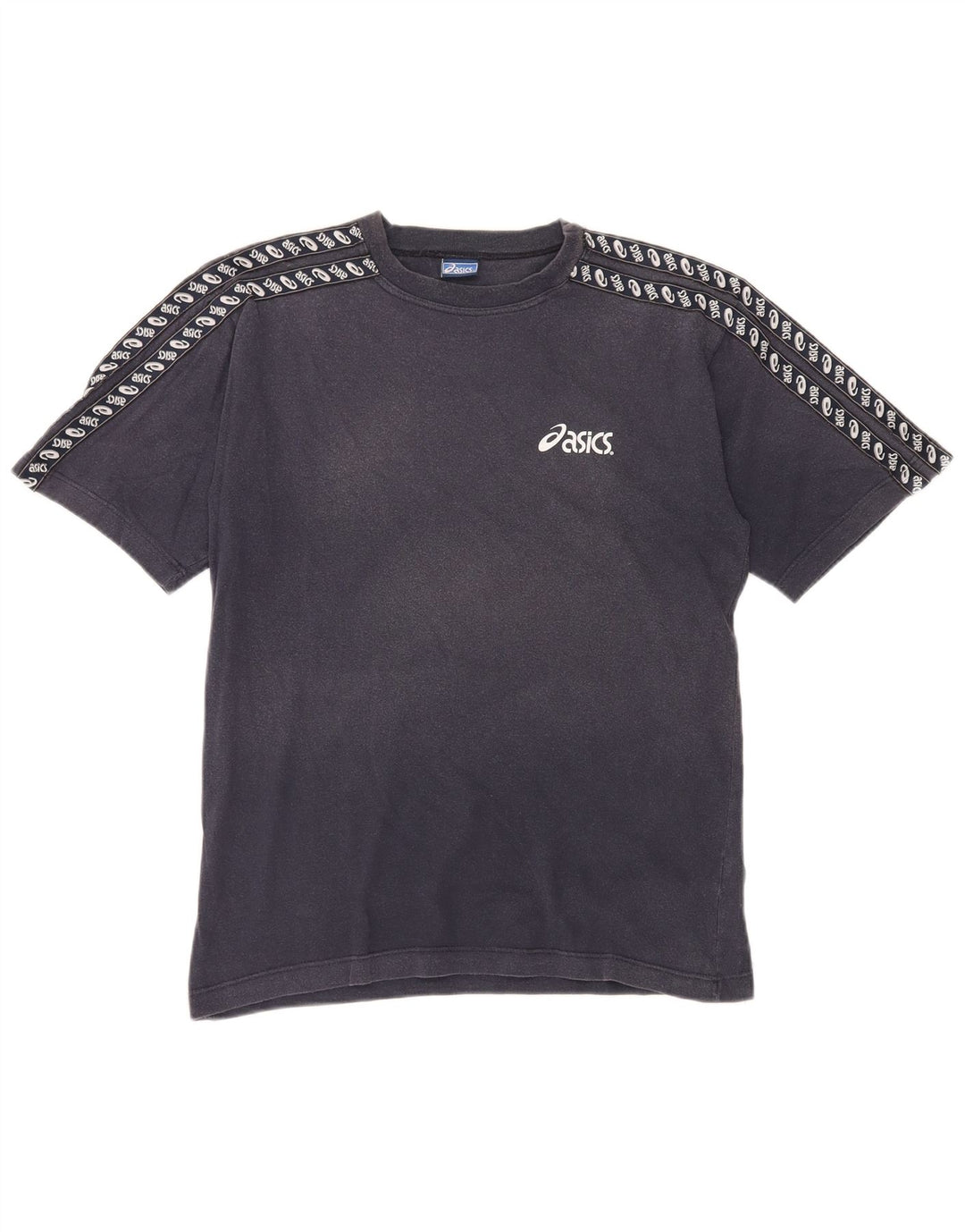 Ανδρικό γραφικό μπλουζάκι Asics Top μεσαίο μπλε ναυτικό βαμβακερό