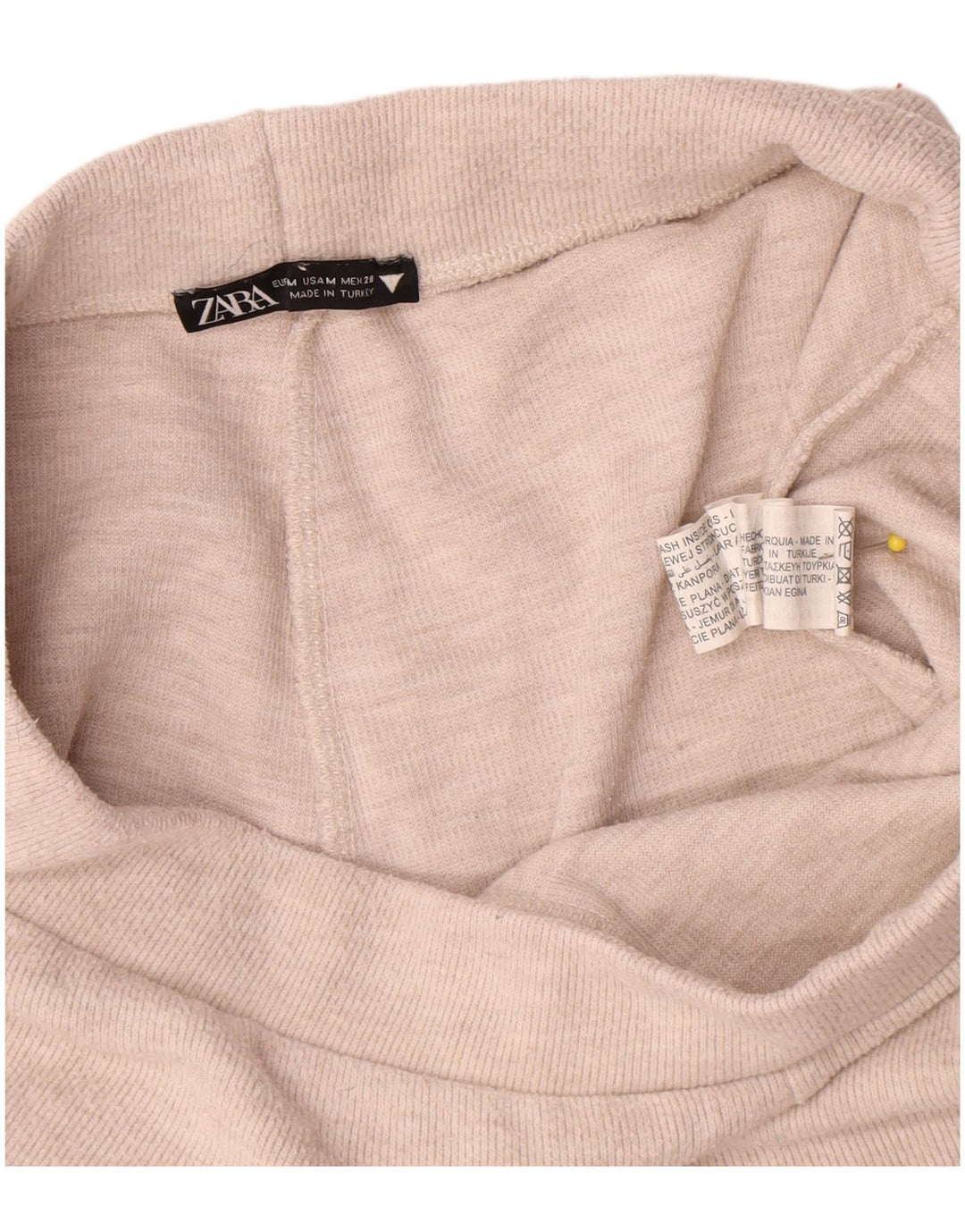 Zara Γυναικεία φόρμα παντελόνι UK 12 Medium Beige Polyester