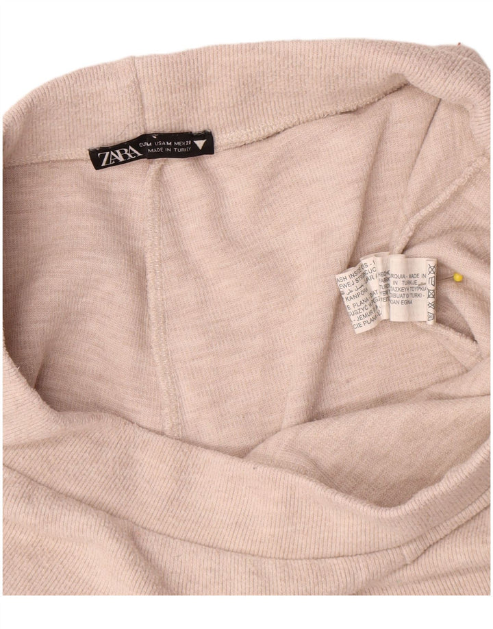 Zara Γυναικεία φόρμα παντελόνι UK 12 Medium Beige Polyester