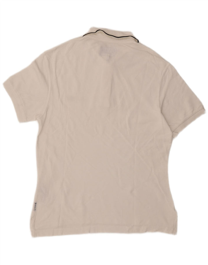 Ανδρικό πουκάμισο πόλο ARMANI JEANS Μεσαίο λευκό βαμβακερό