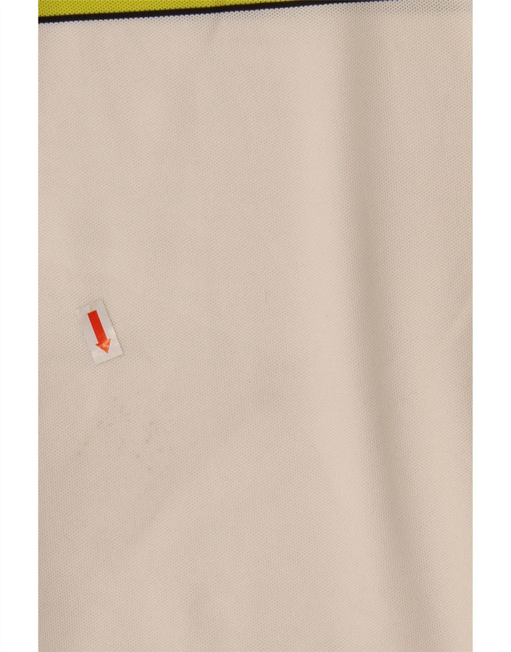 Ανδρικό πουκάμισο πόλο Calvin Klein, μεσαίο λευκό χρώμα, πολυεστέρας