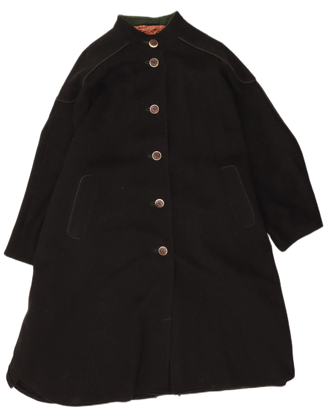 Pischl Γυναικείο Παλτό Poncho One Size Μαύρο Μάλλινο
